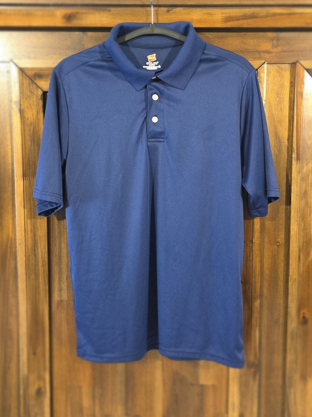Hanes Men's Navy Blue Polo Shirt